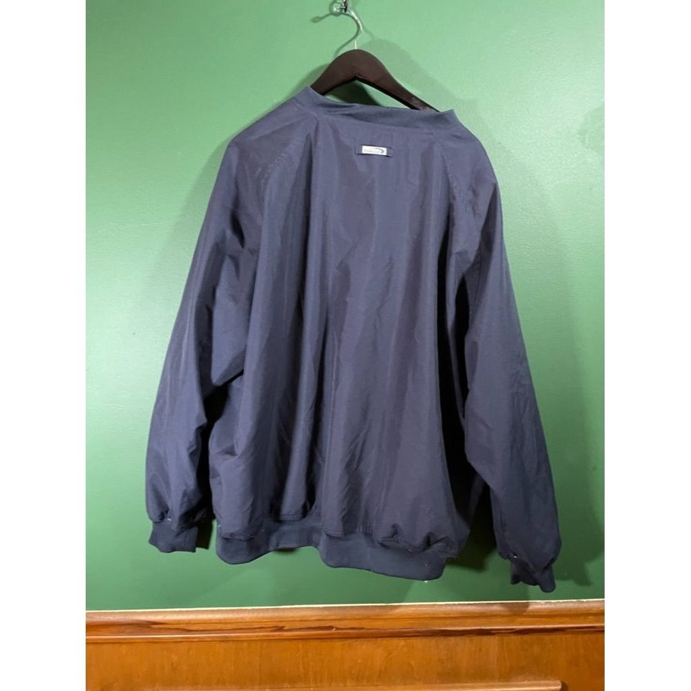Tin Cup - Men's Blue V-Neck Long Sleeve Golf Windbreaker - Size XL - Picture 6 of 6